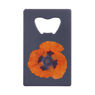 Scharlachrot Orange Poppy 1 Geldbeutel Flaschenöffner
