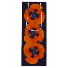 Scharlachrot Orange Poppy 1 Geschenktüte Für Weinflaschen