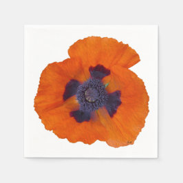 Scharlachrot Orange Poppy 1 Serviette