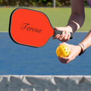 Scharlachrote elegante Namen Trendy Minimalistis Pickleball Schläger