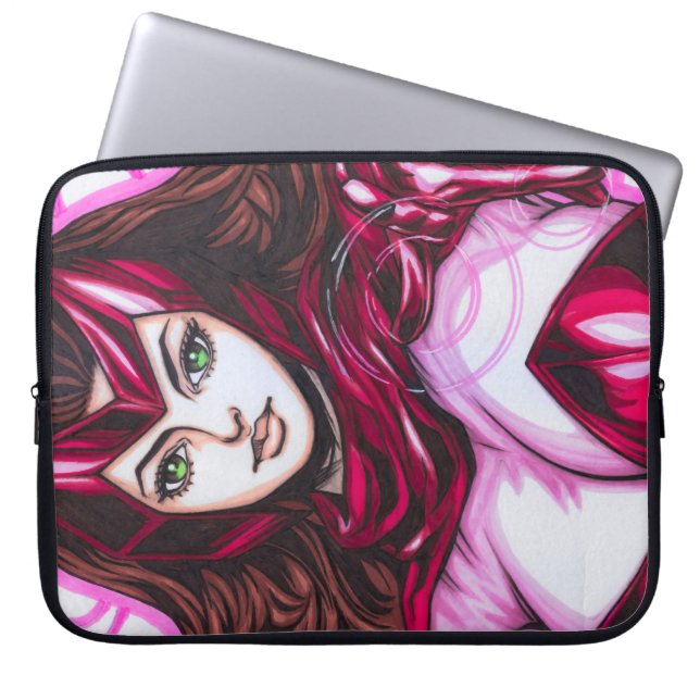Scharlachrote Hexe ~ Wanda Maximoff Laptopschutzhülle (Vorderseite)