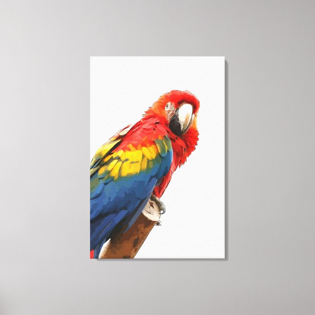 Scharlachrote, ummantelte Canvas Printwerbung Leinwanddruck (Vorderseite)