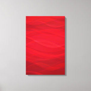 Scharlachrote Wellen abstraktes grafisches Triptyc Leinwanddruck