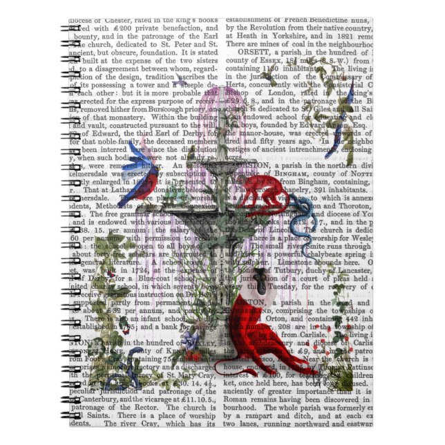 Scharlachroter Affe 2 Notizblock (Vorderseite)