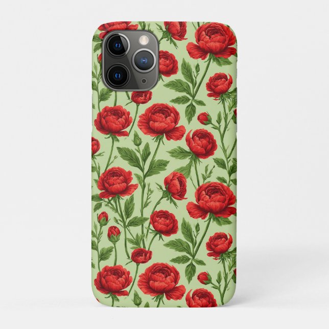 Scharlachroter Ranunkel blüht ✨ Lebendige Blumen-E Case-Mate iPhone Hülle (Rückseite)