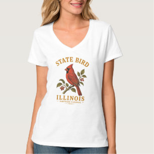 Scharlachroter Singvogel von Illinois T-Shirt