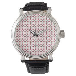 Scharlachrotes Kreuz-Harmonie Armbanduhr