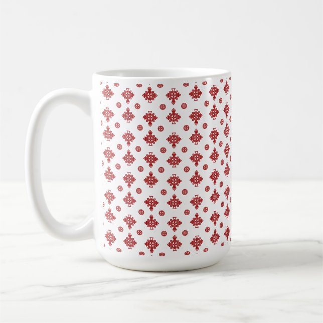 Scharlachrotes Kreuz in Harmonie Kaffeetasse (Links)