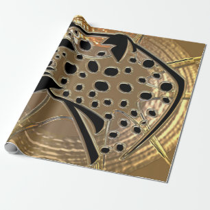 Scharniermetallizer, silber und schwarz gläserner  geschenkpapier