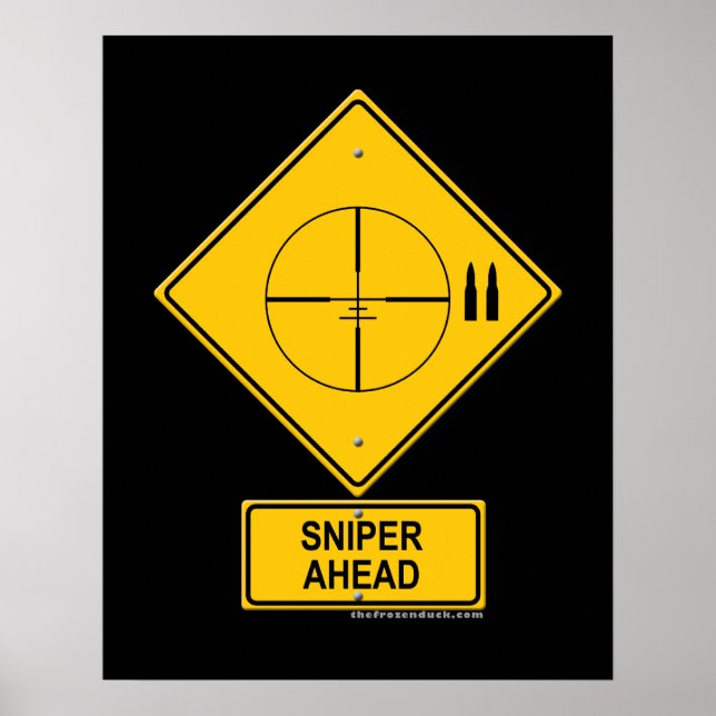 Scharnierwarnung (Crosshairs) Poster (Vorne)