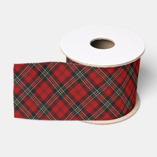 Schärpe - Roter Tartan Macpherson Clan Design2 Ripsband