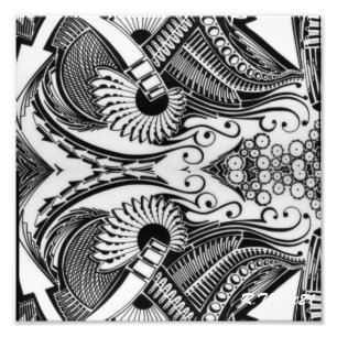 scharpie art "Direction" authentische Dope Designs Fotodruck