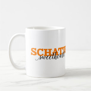 Schatje/Schatz-niederländisches Wort-Vokabular Tasse
