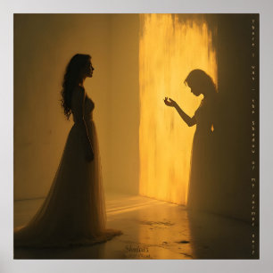 Schatten - AI Fantasy Digital Art Print Poster