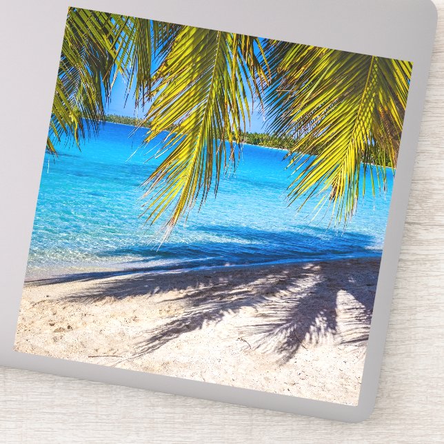 Schatten am Strand Aufkleber (Detail)