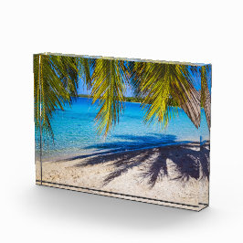 Schatten am Strand Fotoblock