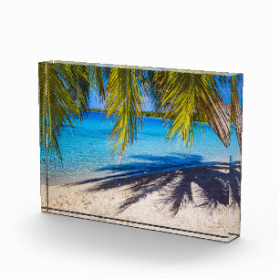 Schatten am Strand Fotoblock