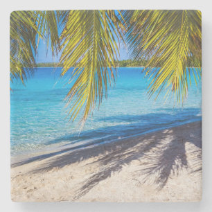 Schatten am Strand Steinuntersetzer