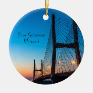 Schatten auf Bill Emerson Bridge Keramik Ornament