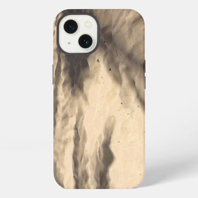 Schatten auf dem Sand iPhone Hülle (Rückseite)