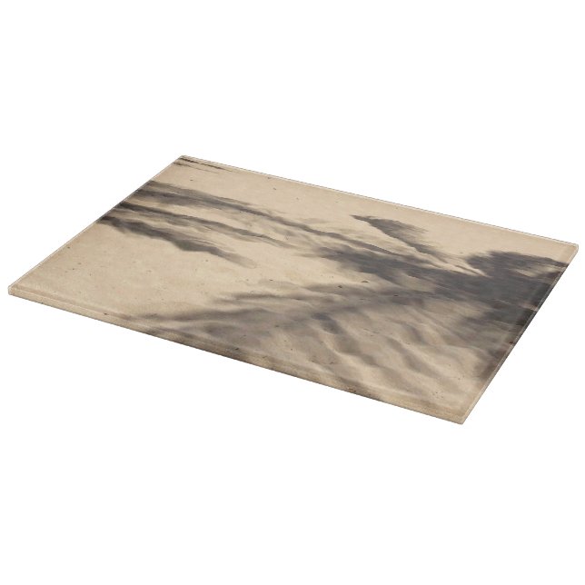 Schatten auf dem Sand Schneidebrett (Ecke)