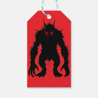 Schatten-Dämon-Monster Rote Augen Horror-Geschenk Geschenkanhänger