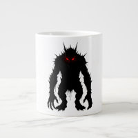Schatten-Dämon-Monster Rote Augen Horror-Geschenk