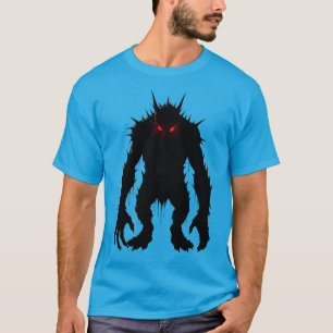 Schatten-Dämon-Monster Rote Augen Horror-Geschenk T-Shirt