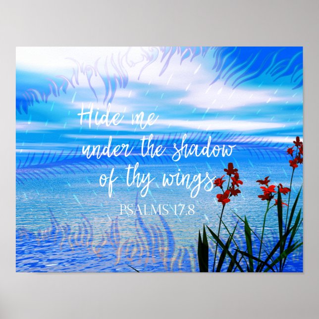 Schatten deiner Flügelskriptur Poster (Vorne)