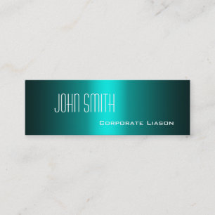 Schatten der Aqua-dünnen Visitenkarten Mini Visitenkarte