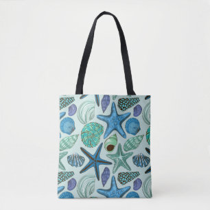 Schatten der blauen Seashells und des