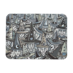SCHATTEN DER GRAUEN HALLOWEEN WITCH-ANSAMMLUNG MAG MAGNET