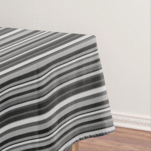 Schatten der grauen Streifen Tischdecke