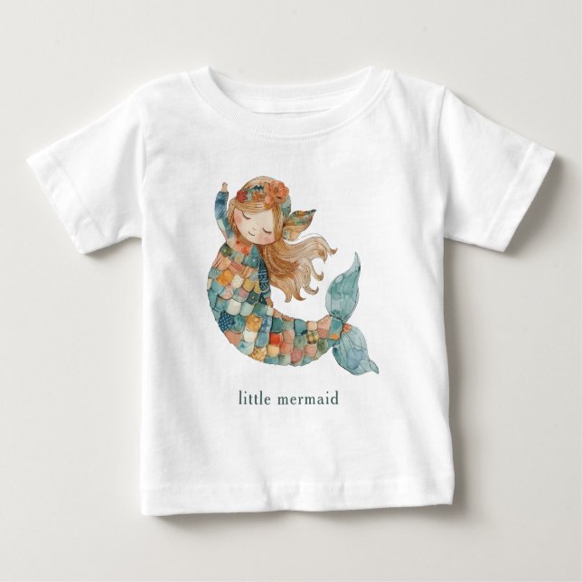 Schatten der kleinen Meerjungfrau Baby T-shirt (Vorderseite)