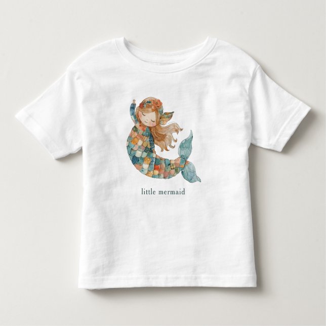 Schatten der kleinen Meerjungfrau Kleinkind T-shirt (Vorderseite)