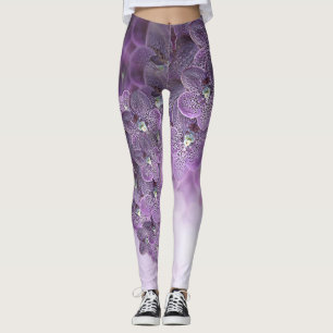 Schatten der Lila Orchideen von Violet Leggings