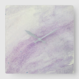 SCHATTEN DER LILAC-Acrylmauer Quadratische Wanduhr
