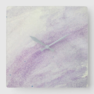 SCHATTEN DER LILAC-Acrylmauer Quadratische Wanduhr