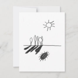 Schatten der Sonne - Eine Studie - 1 RSVP Karte