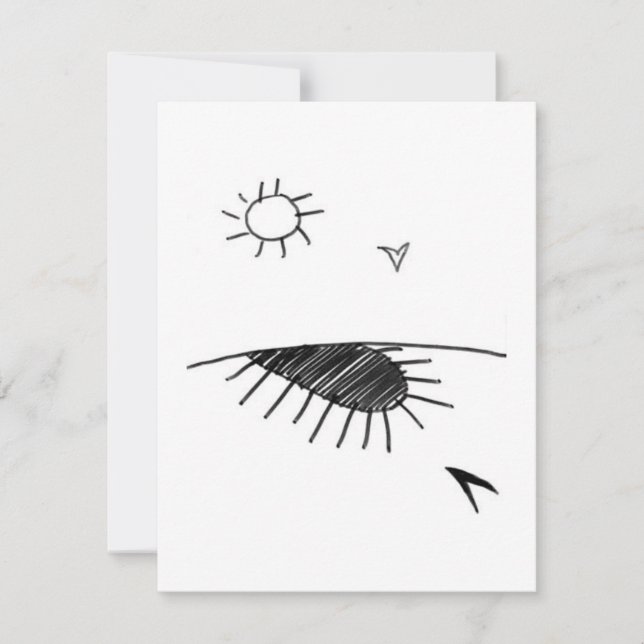 Schatten der Sonne - Eine Studie - 2 RSVP Karte (Vorderseite)