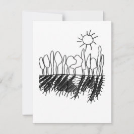 Schatten der Sonne - Eine Studie - 3 RSVP Karte
