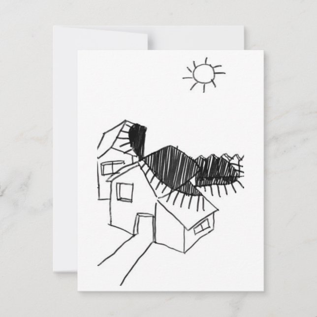 Schatten der Sonne - Eine Studie - 4 RSVP Karte (Vorderseite)