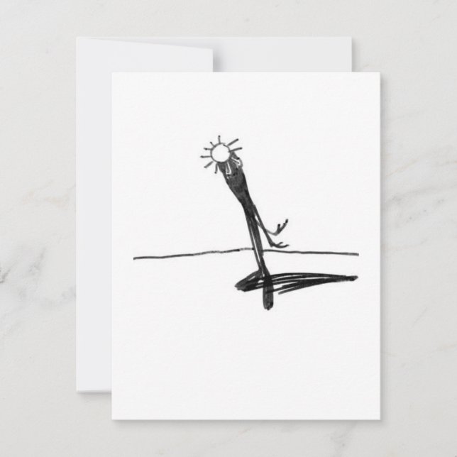 Schatten der Sonne - Eine Studie - 5 RSVP Karte (Vorderseite)