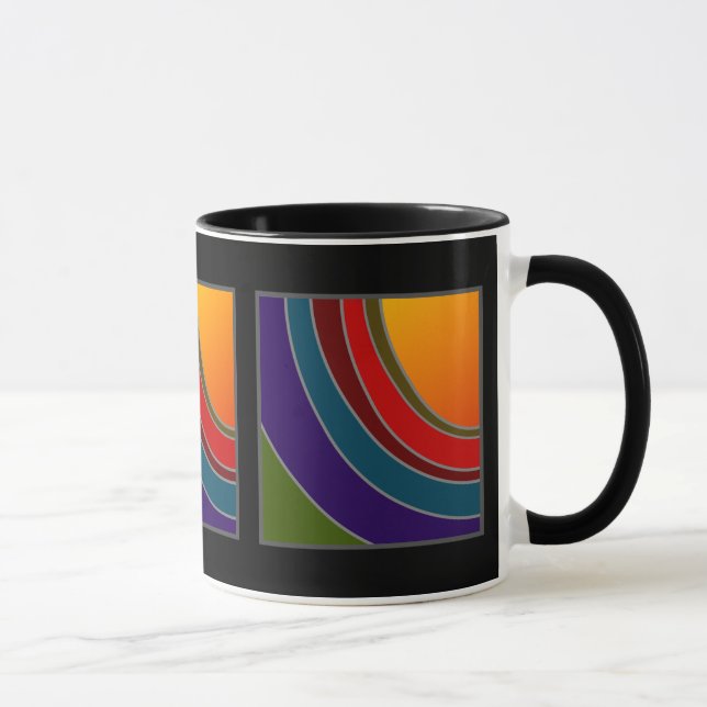 Schatten der Sonnenuntergang-Tasse Tasse (Rechts)