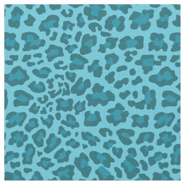 Schatten des blauen Leopard-Gewebes Stoff (Nahaufnahme)