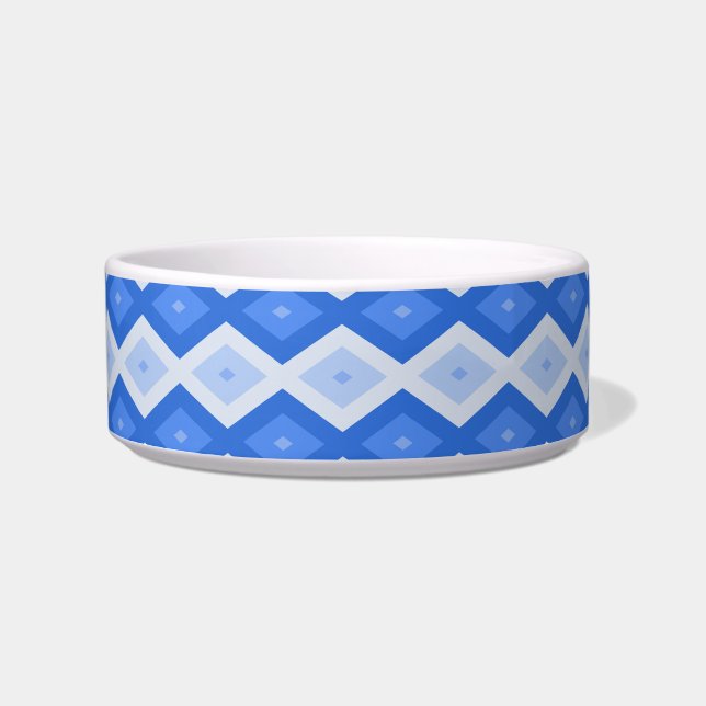 Schatten des blauen Rautenmusters Napf (Vorderseite)
