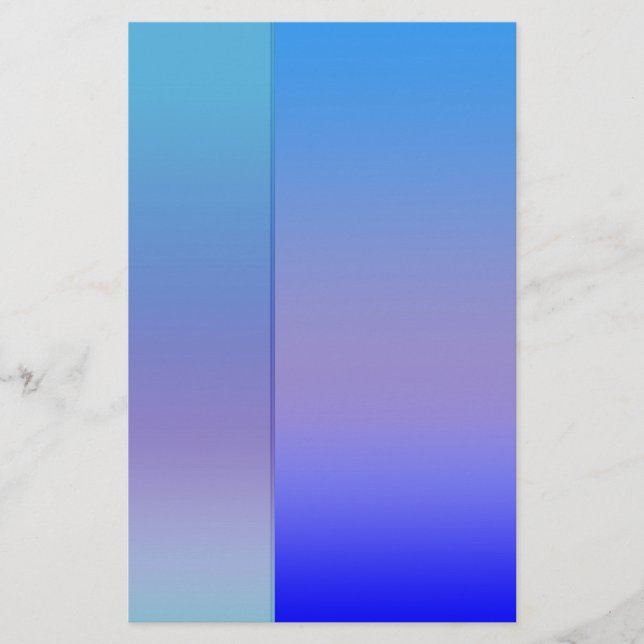 Schatten des Blaus Briefpapier (Vorderseite)