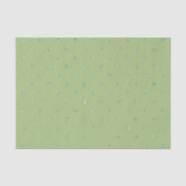 SCHATTEN DES GRÜNEN IRISCHEN GLITZER SEHEN POLKA-P SEIDENPAPIER