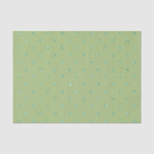 SCHATTEN DES GRÜNEN IRISCHEN GLITZER SEHEN POLKA-P SEIDENPAPIER