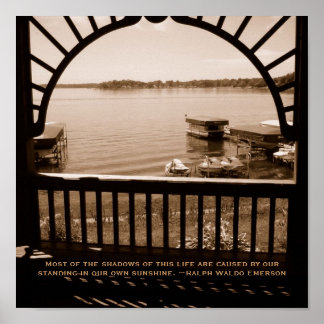 Schatten des Lebensplakats Poster